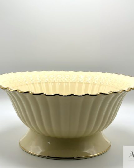 میوه خوری چینی کرم خارجی لب طلا