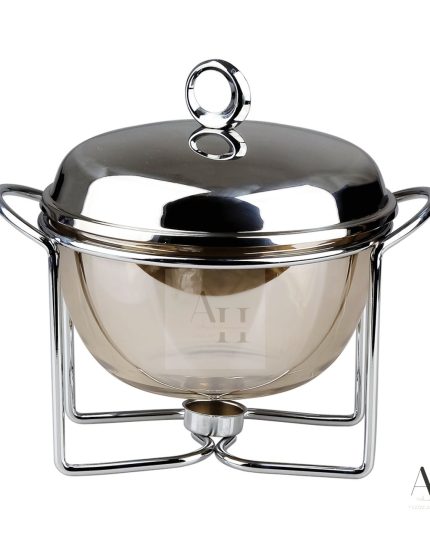 سوفله استیل سوپ خوری طرح پایه مفتولی سالی نو کد 5003c