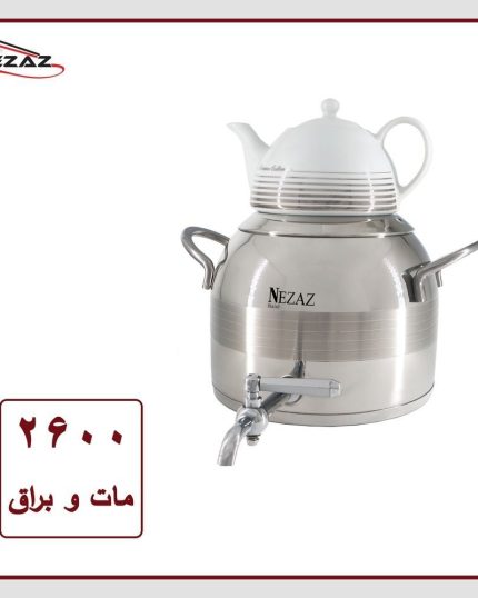 کتری قوری  طرح ترک خطی ۵ لیتری نزاز کد 2600